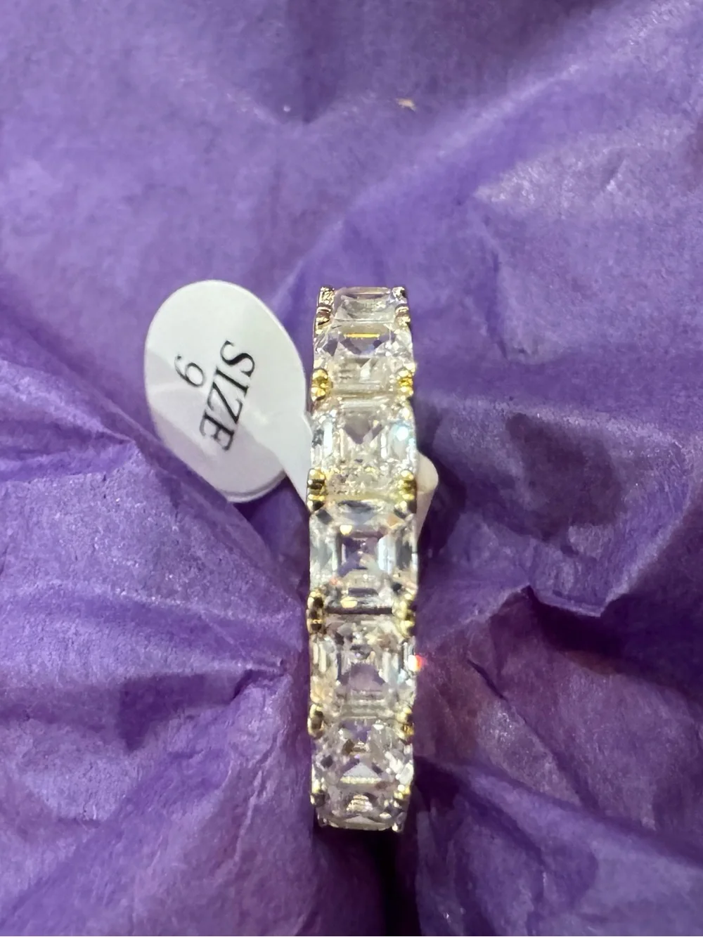 💎 Melinda Maria Gold Eternity Ring with Diamondettes 💎
